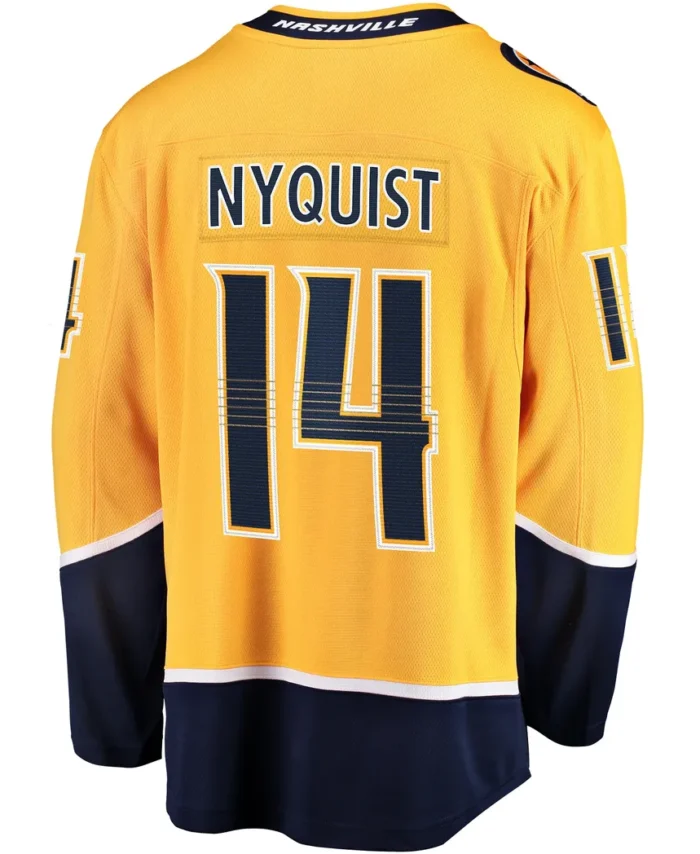 Gustav Nyquist Nashville Predators Fanatics Home Breakaway Jersey - Gold