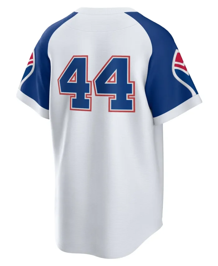 Hank Aaron Atlanta Braves Home Cooperstown Collection Player Jersey - White