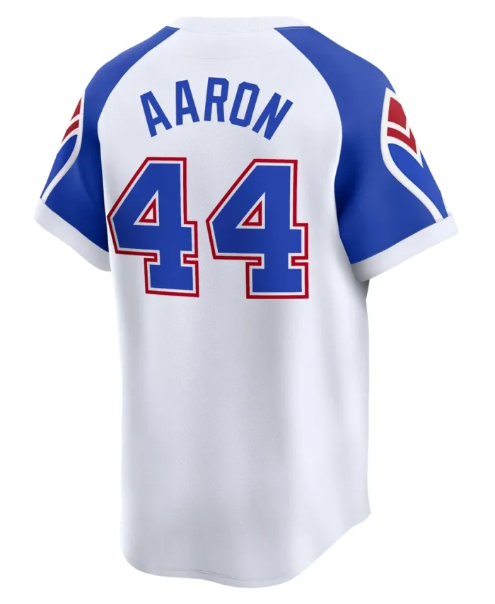 Hank Aaron Atlanta Braves Throwback Cooperstown Limited Jersey - White