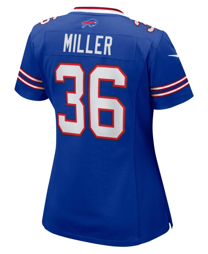 Herb Miller Buffalo Bills Women's  Game Jersey -  Royal