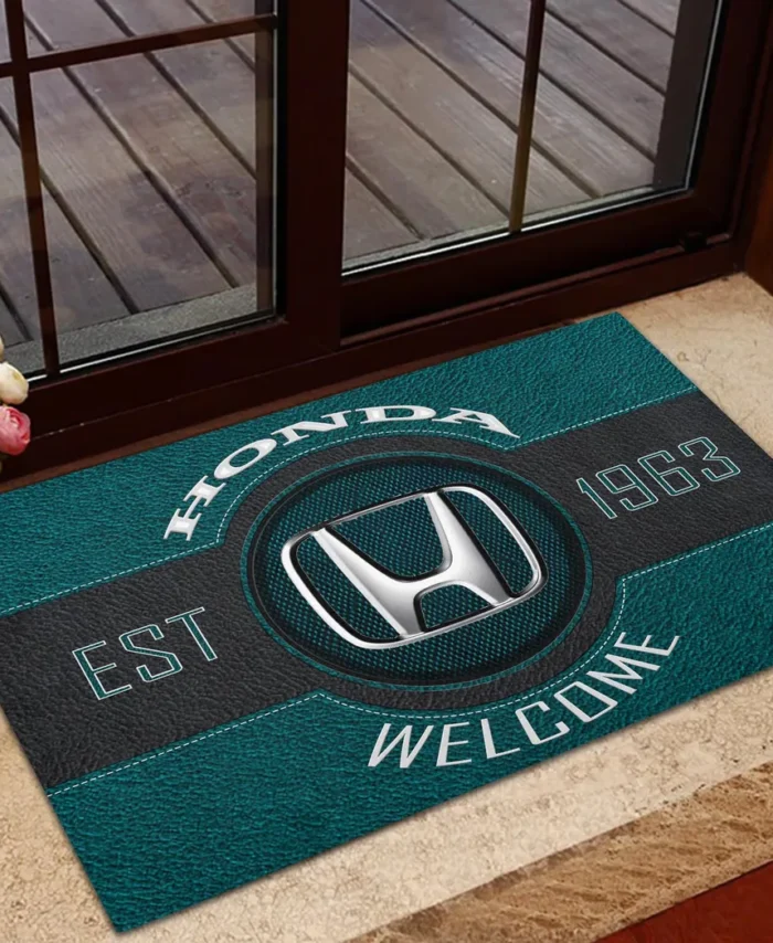 City Car Doormat, All Over Print Doormat For Car Lovers CAR169 - Cyan