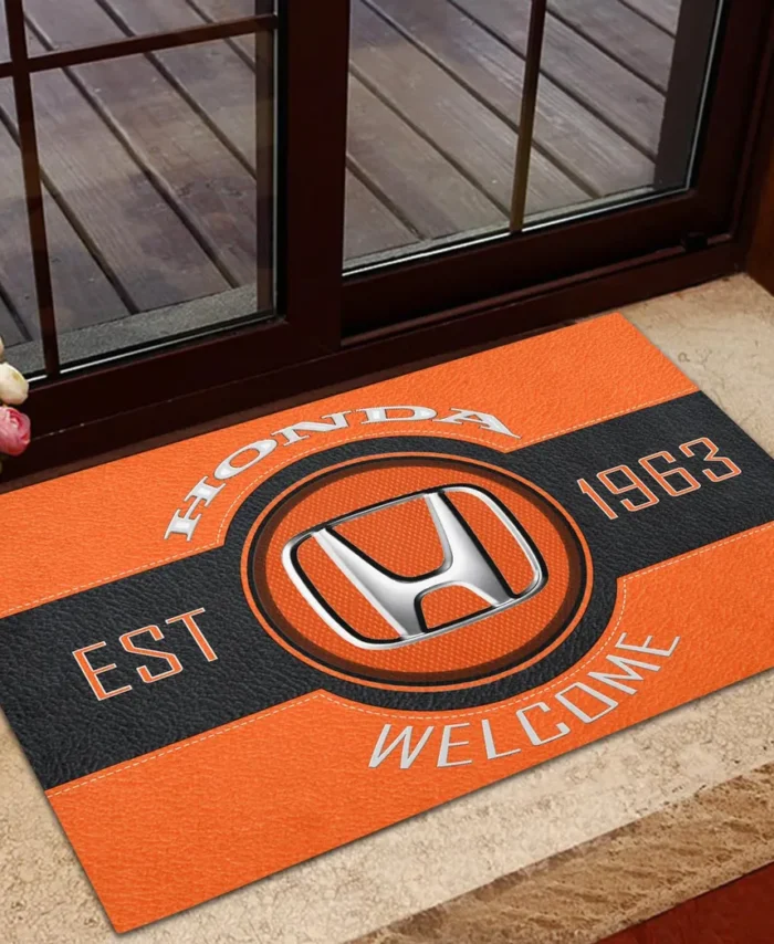 City Car Doormat, All Over Print Doormat For Car Lovers CAR169 - Orange