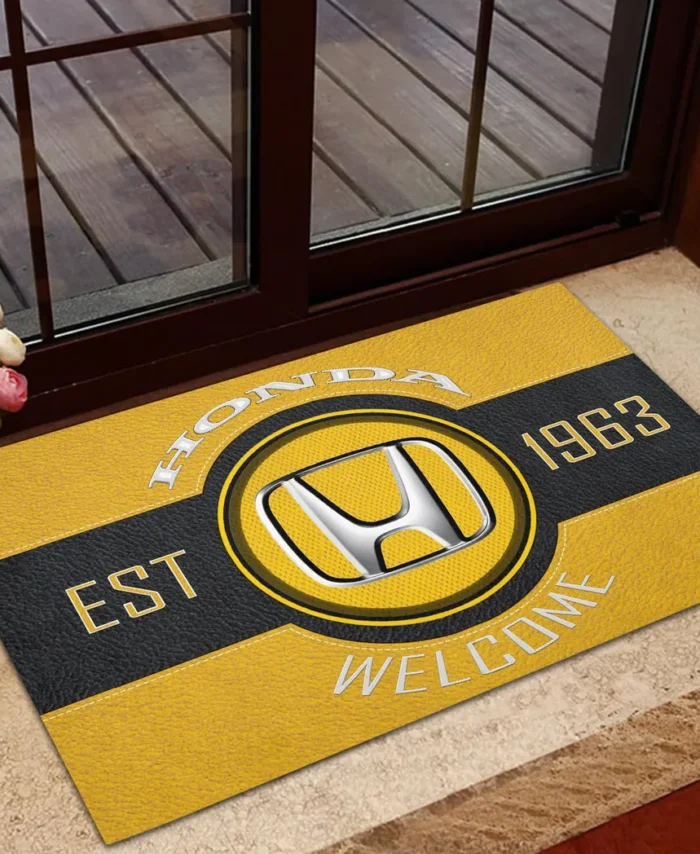 Hatchback Doormat, All Over Print Doormat For Car Lovers CAR169 - Yellow