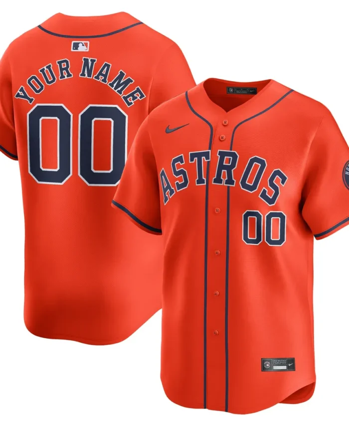 Houston Astros  Alternate Limited Custom Jersey- Orange