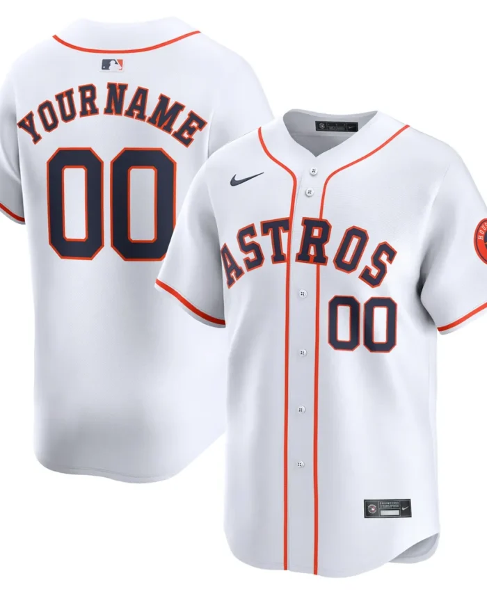 Houston Astros Home Limited Custom Jersey - White
