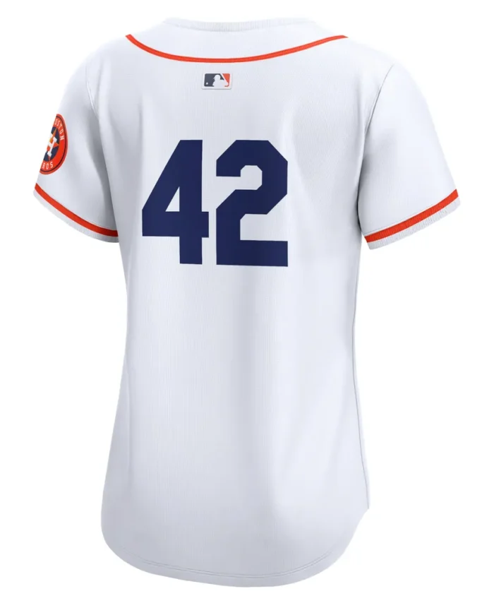 Houston Astros Women 2024 Jackie Robinson Day Home Limited Jersey- White