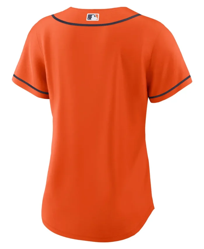 Houston Astros Women Alternate Replica Team Jersey - Orange