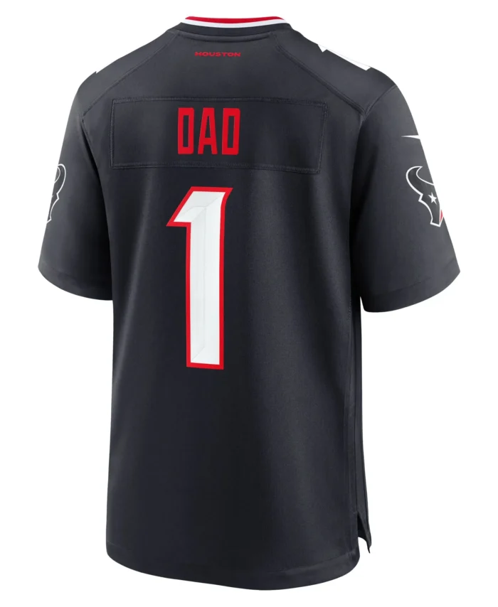 Houston Texans #1 Dad Game Jersey - Navy
