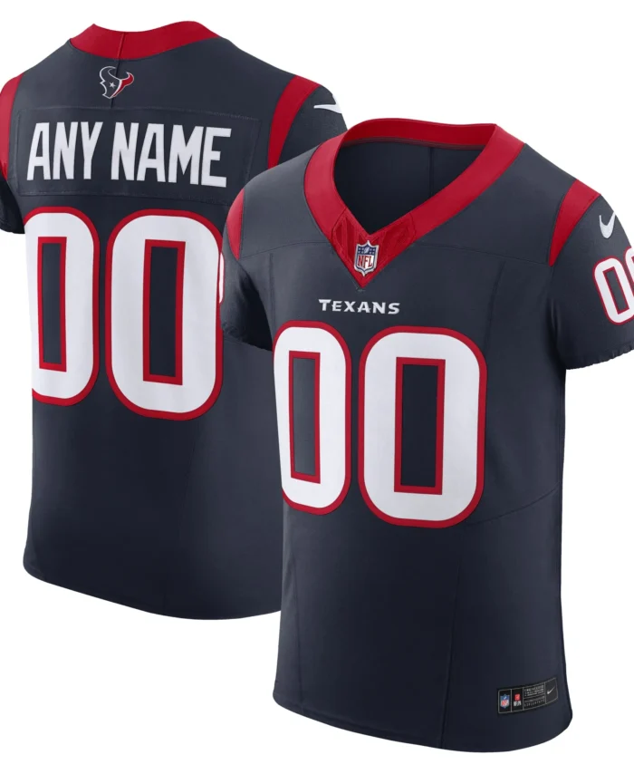 Houston Texans Vapor F.U.S.E. Elite Custom Jersey - Navy