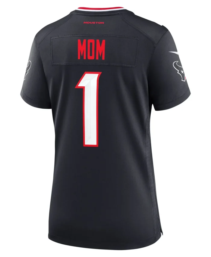 Houston Texans Women's #1 Mom Game Jersey - Navy