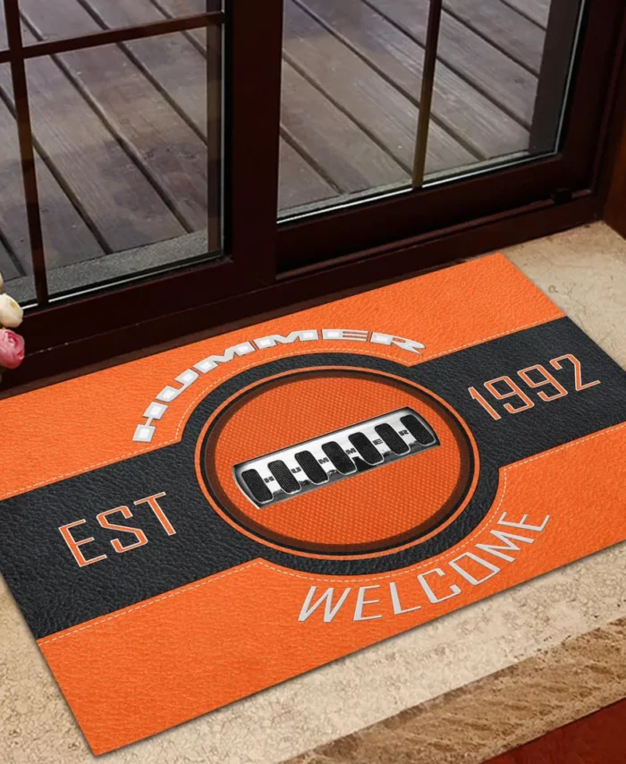 Extreme Terrain Vehicle Doormat, All Over Print Doormat For Car Lovers CAR169 - Orange