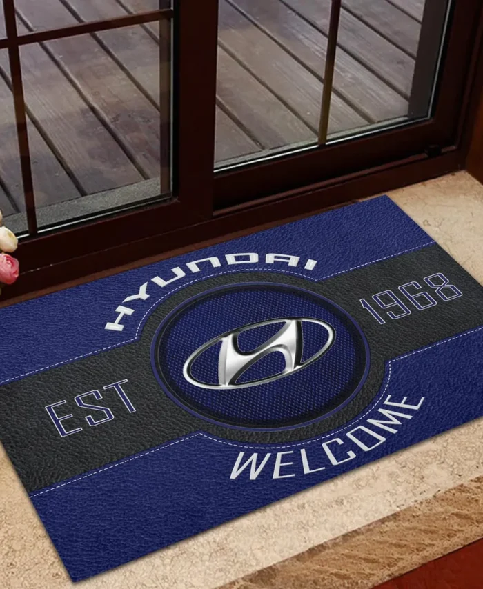 Crossover Doormat, Automotive Logo Style Floor Mat CAR169 - Blue