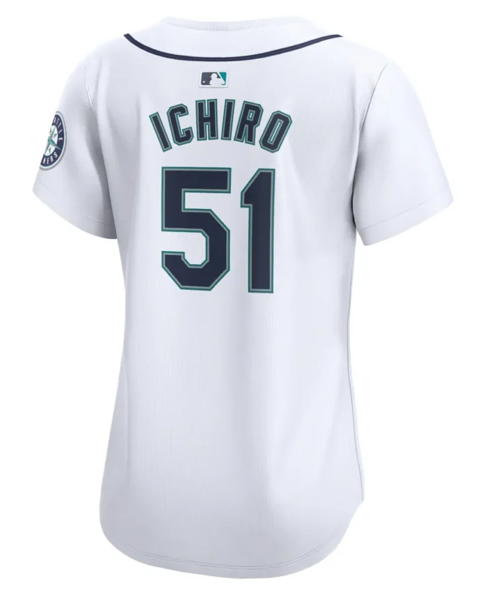 Ichiro Suzuki Seattle Mariners Women  Home Limited Player Jersey- White