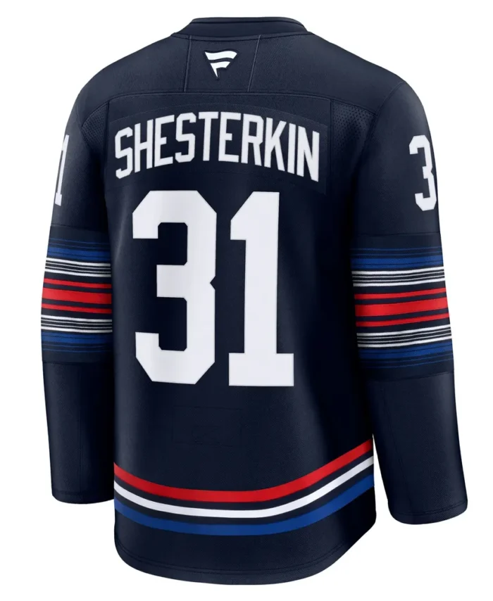 Igor Shesterkin New York Rangers Fanatics Alternate Premium Jersey - Navy