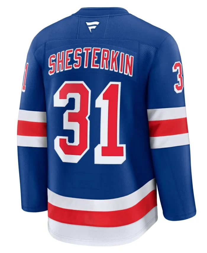 Igor Shesterkin New York Rangers Fanatics Home Premium Jersey - Blue