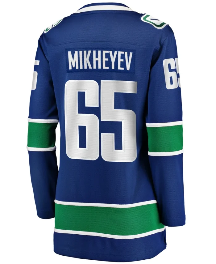 Ilya Mikheyev Vancouver Canucks Fanatics Women Home Breakaway Player Jersey - Blue