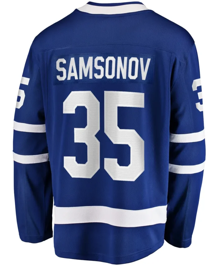 Ilya Samsonov Toronto Maple Leafs Fanatics Home Breakaway Player Jersey - Blue