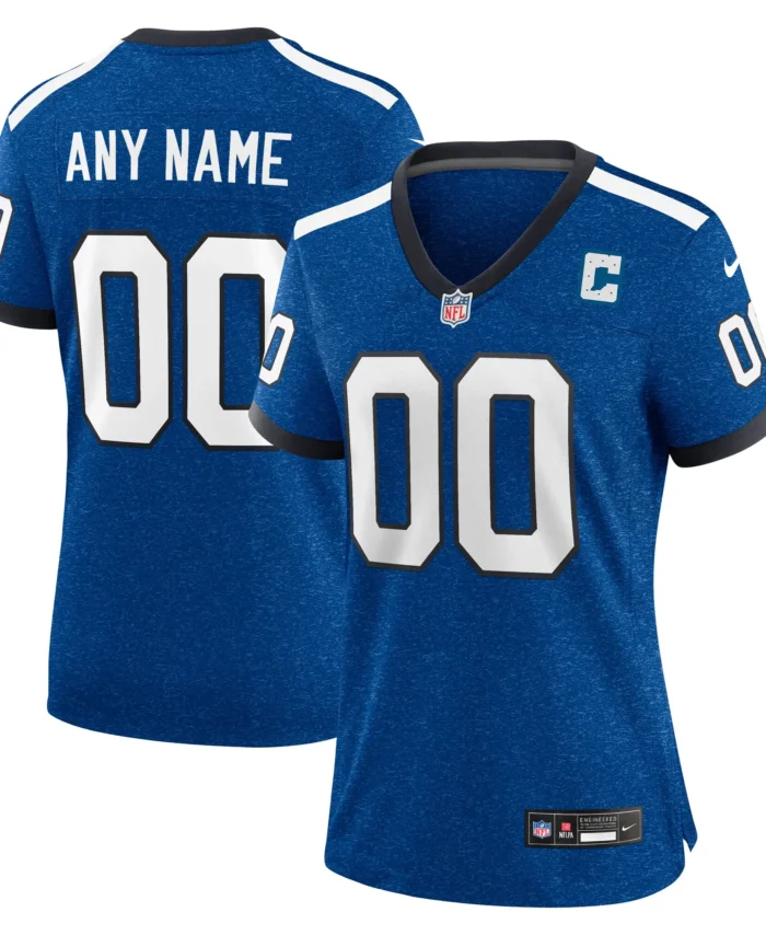 Indianapolis Colts Women's Indiana Nights Alternate Custom Game Jersey - Royal