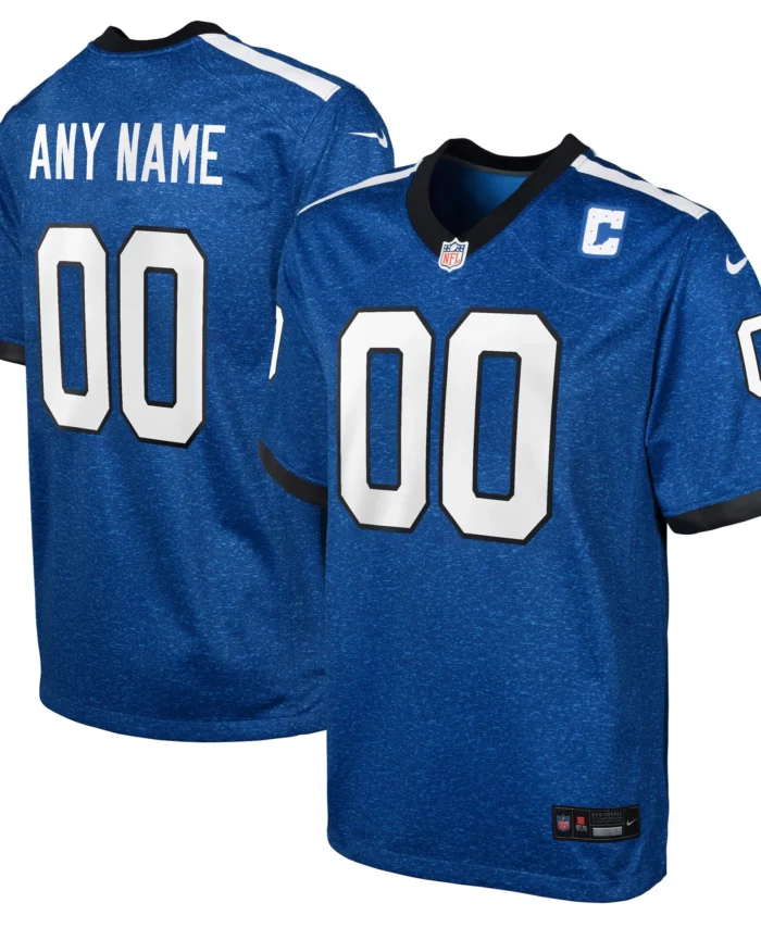 Indianapolis Colts Youth Indiana Nights Alternate Custom Game Jersey - Blue
Customized Item