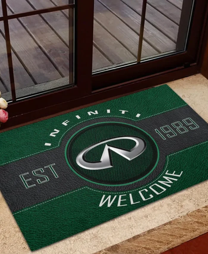 Comfort-Oriented Vehicle Doormat, All Over Print Doormat For Car Fans CAR169 - Green