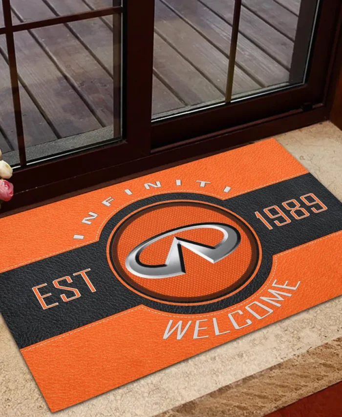 Comfort-Oriented Vehicle Doormat, All Over Print Doormat For Car Owners CAR169 - Orange