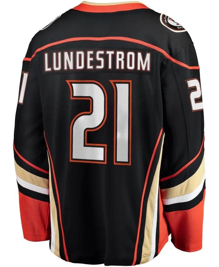 Isac Lundestrom Anaheim Ducks Fanatics Home Breakaway Jersey - Black