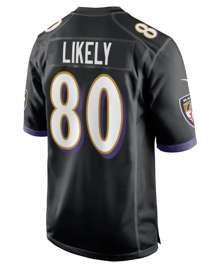 Isaiah Likely Baltimore Ravens Alternate Game Jersey - Black