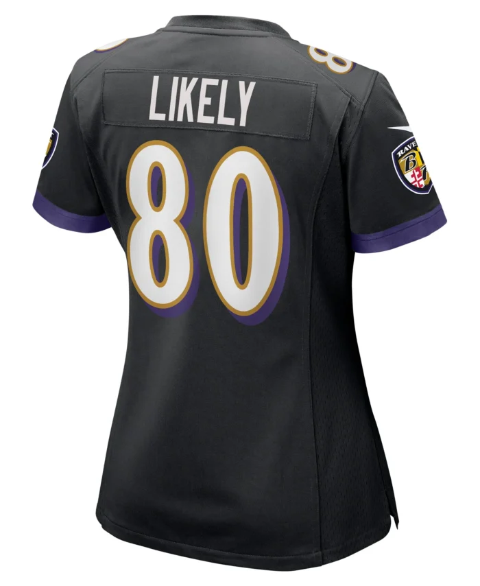 Isaiah Likely Baltimore Ravens Women's Alternate Game Jersey - Black