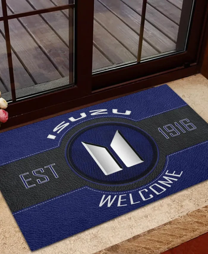 Heavy-Duty Ride Doormat, All Over Print Doormat For Car Fans CAR169 - Blue