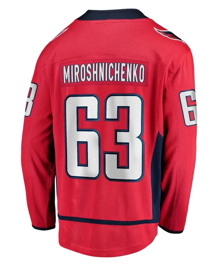 Ivan Miroshnichenko Washington Capitals Fanatics Home Premier Breakaway Player Jersey - Red