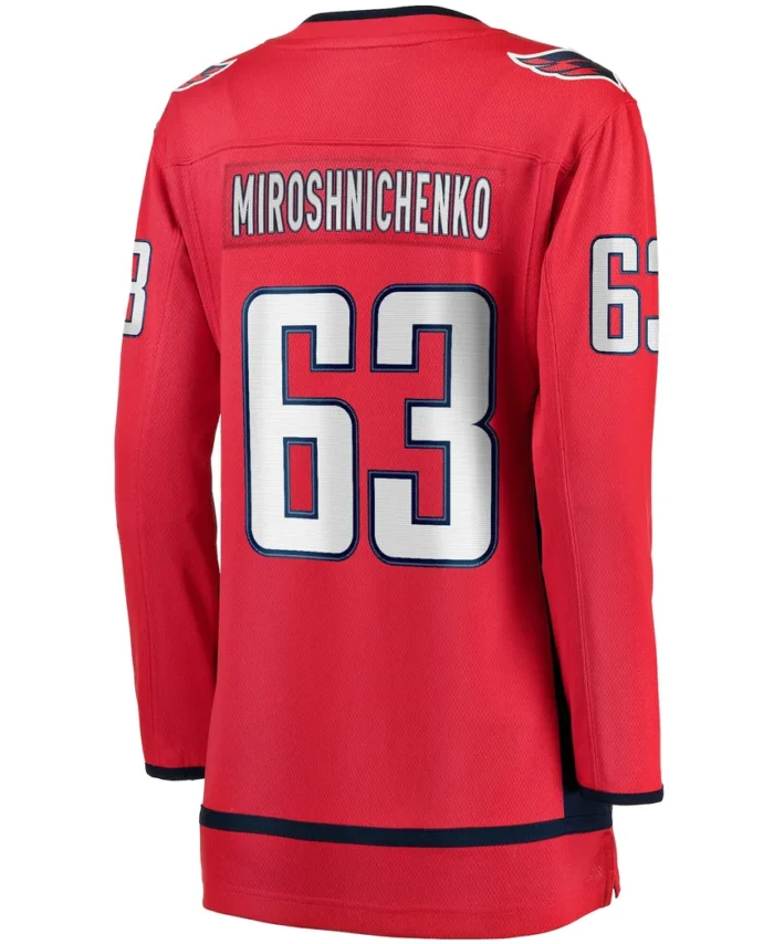 Ivan Miroshnichenko Washington Capitals Fanatics Women Home Premier Breakaway Player Jersey - Red
