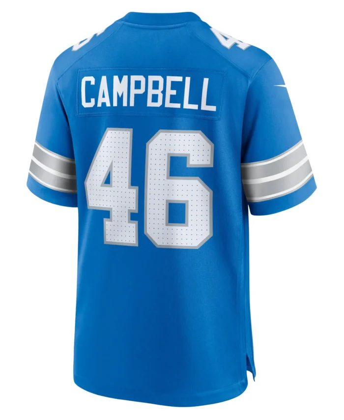 Jack Campbell Detroit Lions Game Jersey - Blue