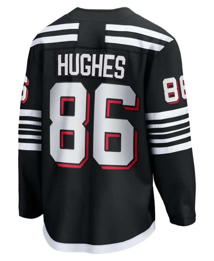 Jack Hughes New Jersey Devils Fanatics Alternate Premier Breakaway Player Jersey - Black