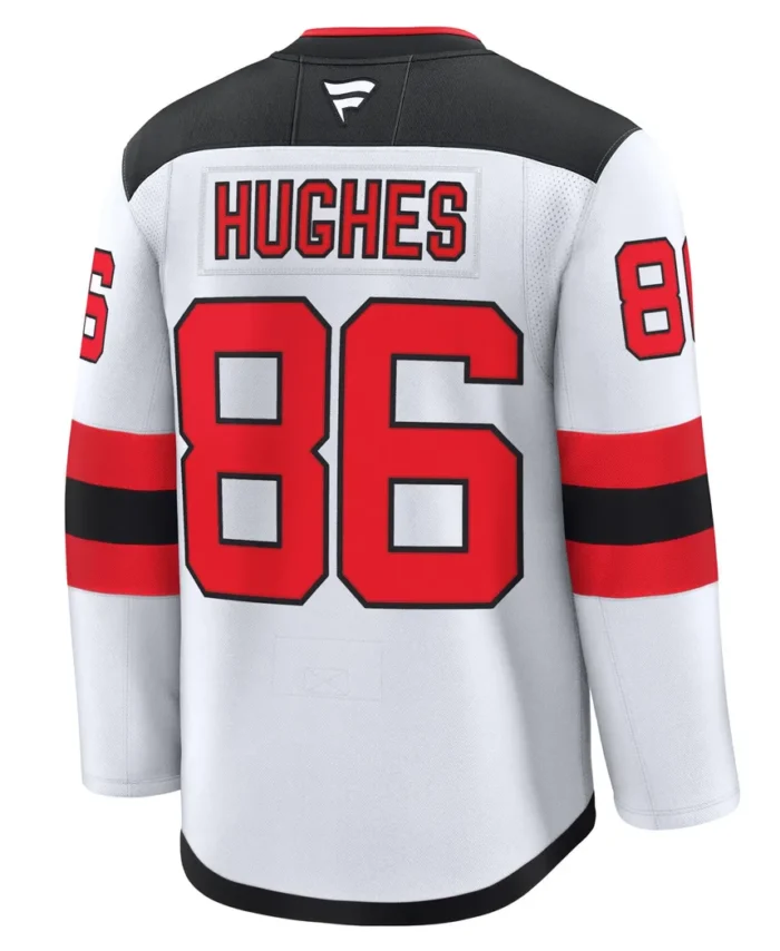 Jack Hughes New Jersey Devils Fanatics Away Premium Jersey - White