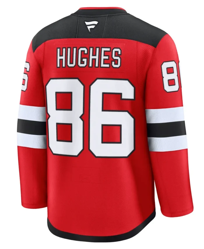 Jack Hughes New Jersey Devils Fanatics Home Premium Jersey - Red