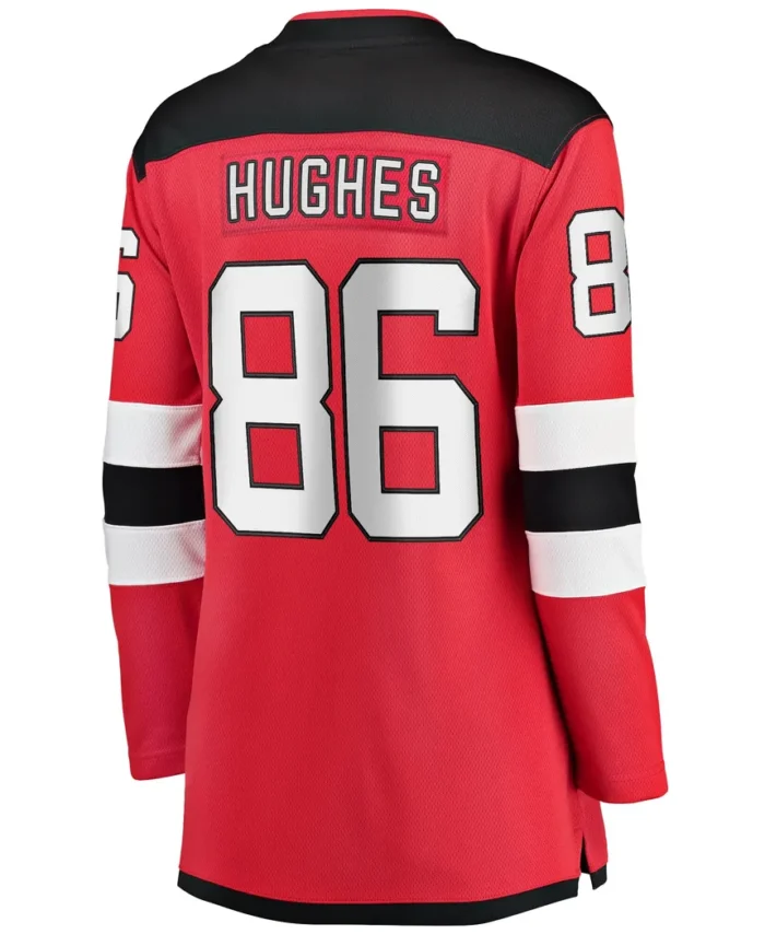 Jack Hughes New Jersey Devils Fanatics Women Home Breakaway Jersey - Red