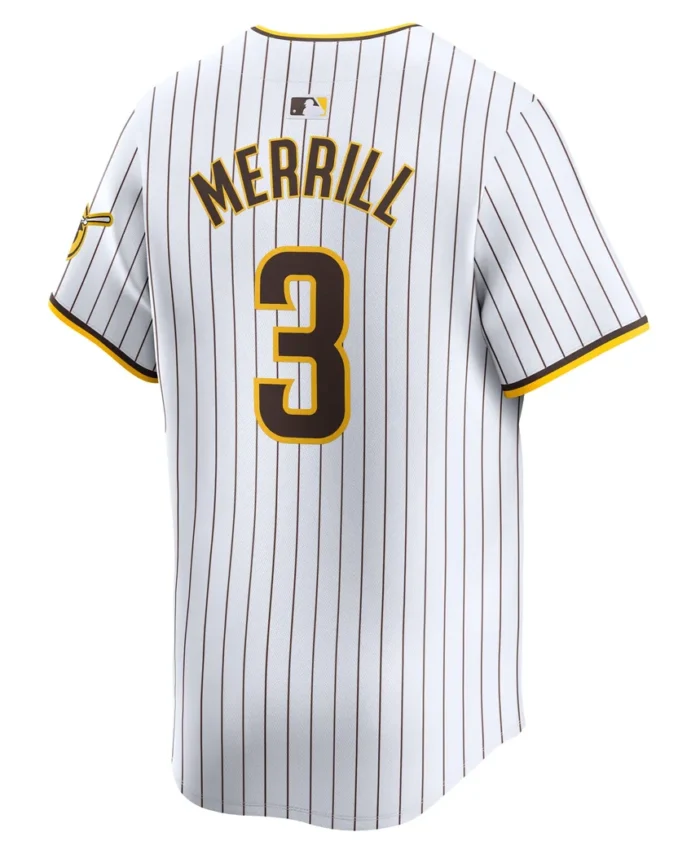 Jackson Merrill San Diego Padres Home Limited Jersey- White
