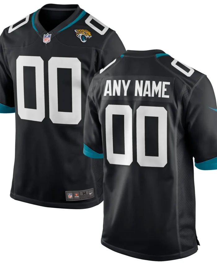 Jacksonville Jaguars Custom Game Jersey - Black