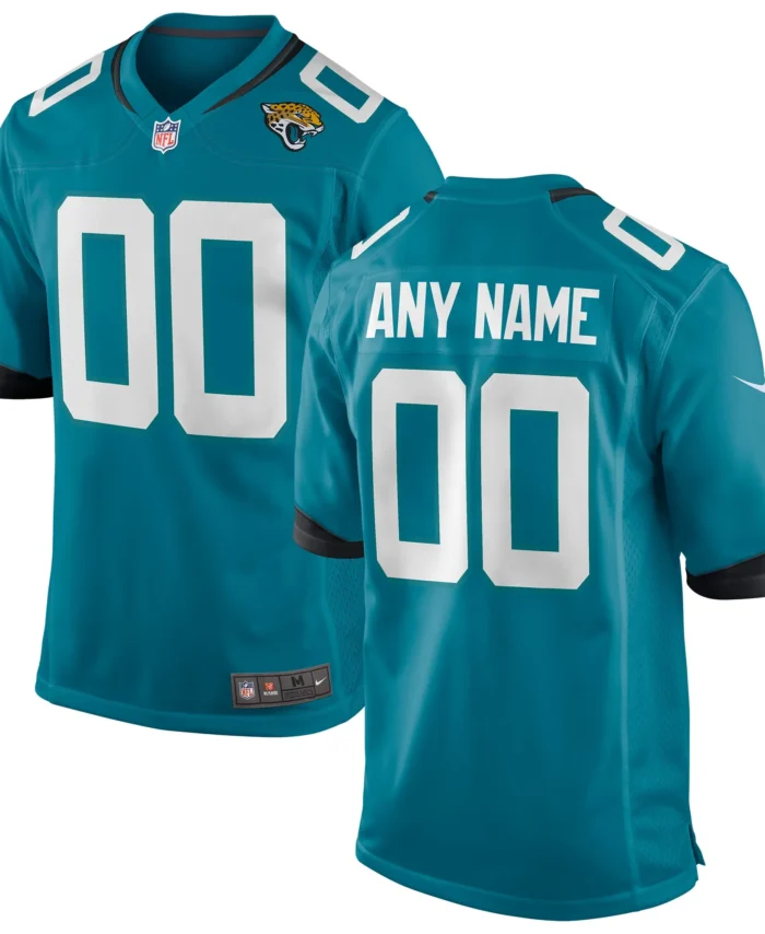 Jacksonville Jaguars Custom Team Game Jersey - Teal