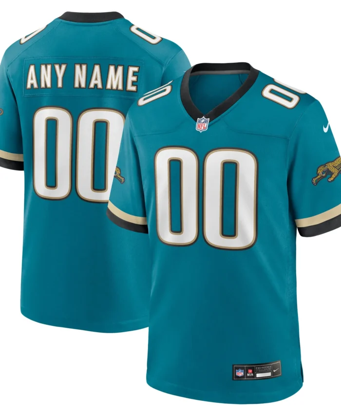 Jacksonville Jaguars Prowler Throwback Custom Game Jersey - Teal