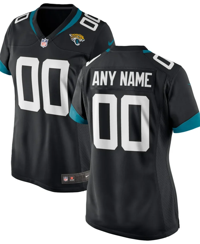 Jacksonville Jaguars Women's Custom Jersey - Black
