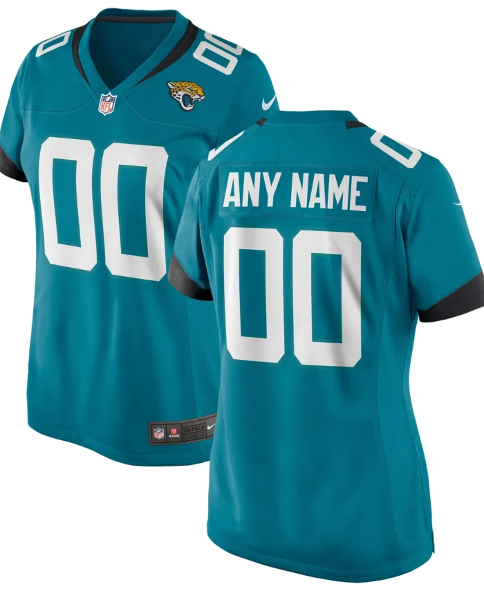 Jacksonville Jaguars Women's Custom Team Jersey - Teal