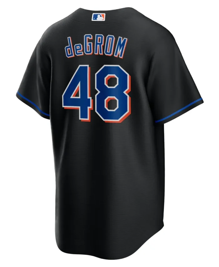Jacob deGrom New York Mets 2022 Alternate Replica Player Jersey - Black