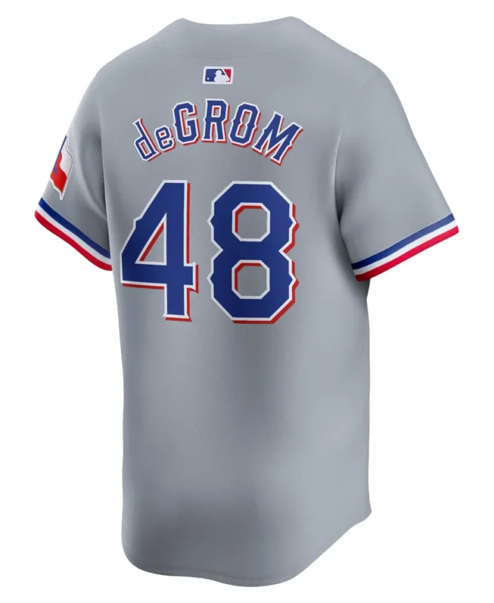 Jacob deGrom Texas Rangers Away Limited Player Jersey - Gray
