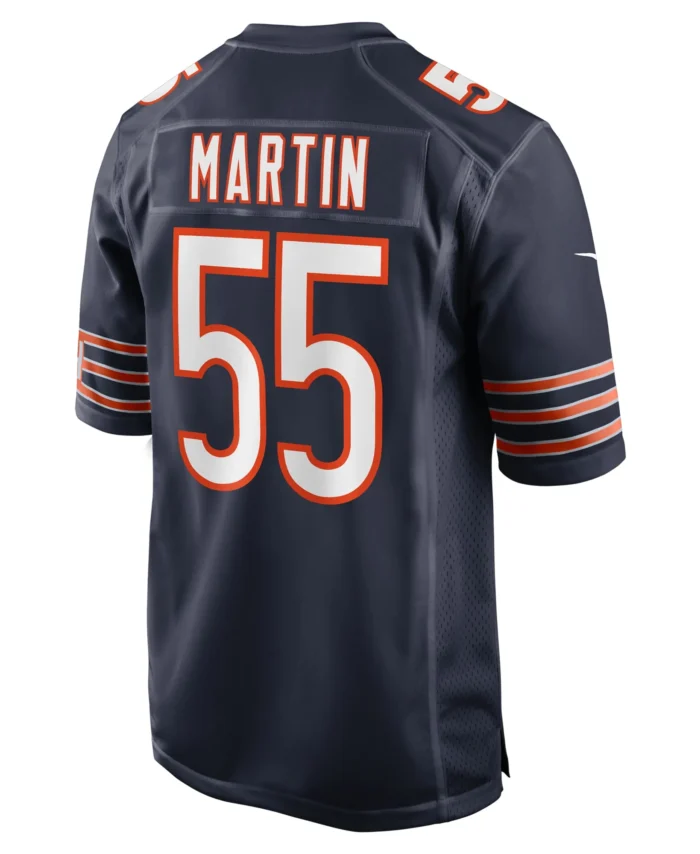 Jacob Martin Chicago Bears  Game Jersey -  Navy