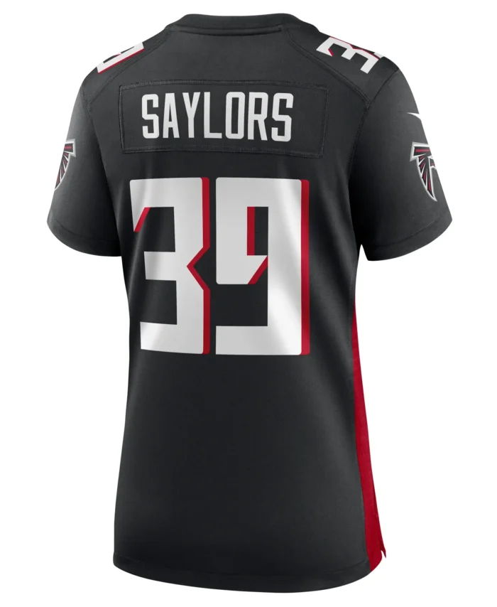 Jacob Saylors Atlanta Falcons Women's  Game Jersey -  Black