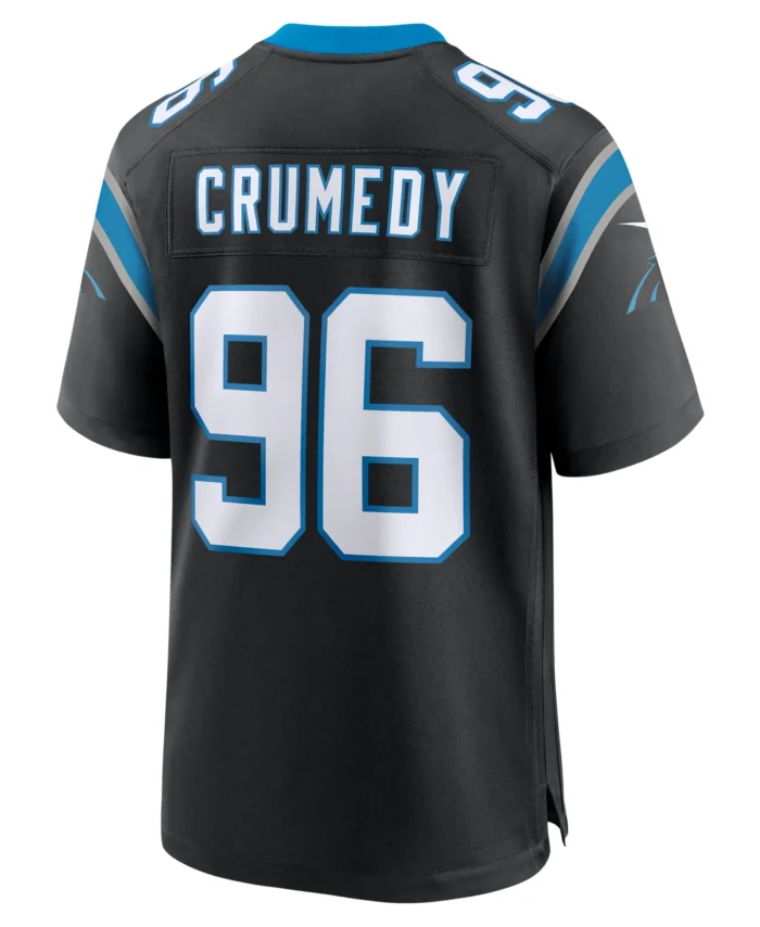 Jaden Crumedy Carolina Panthers  Game Jersey -  Black