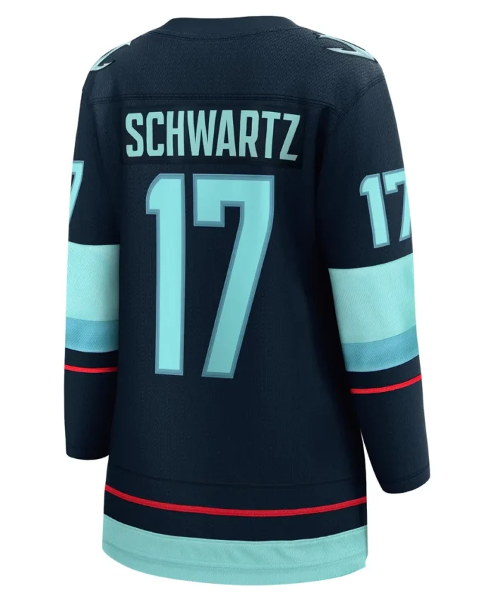 Jaden Schwartz Seattle Kraken Fanatics Women Home Breakaway Player Jersey - Navy