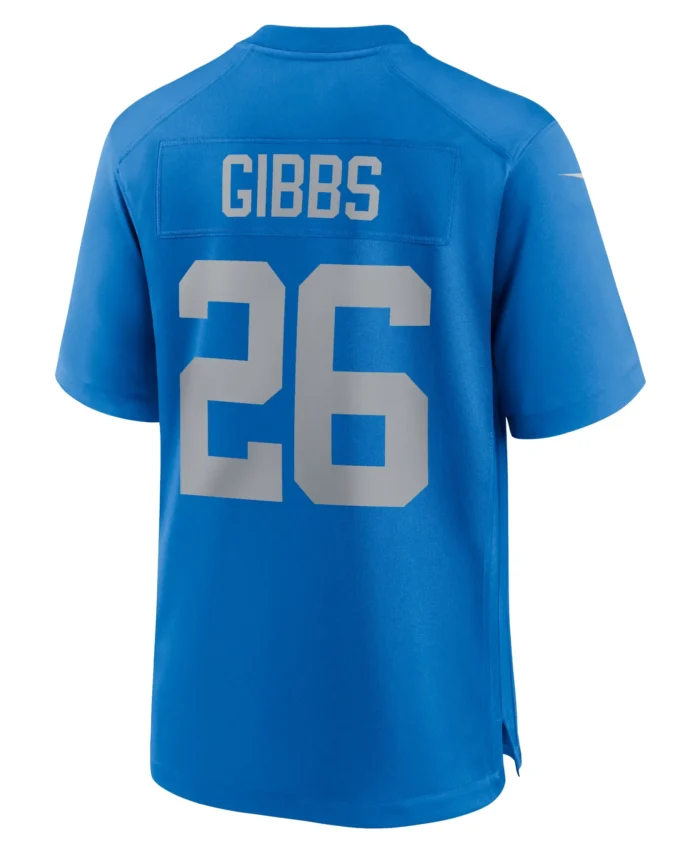 Jahmyr Gibbs Detroit Lions Alternate Game Jersey -  Blue