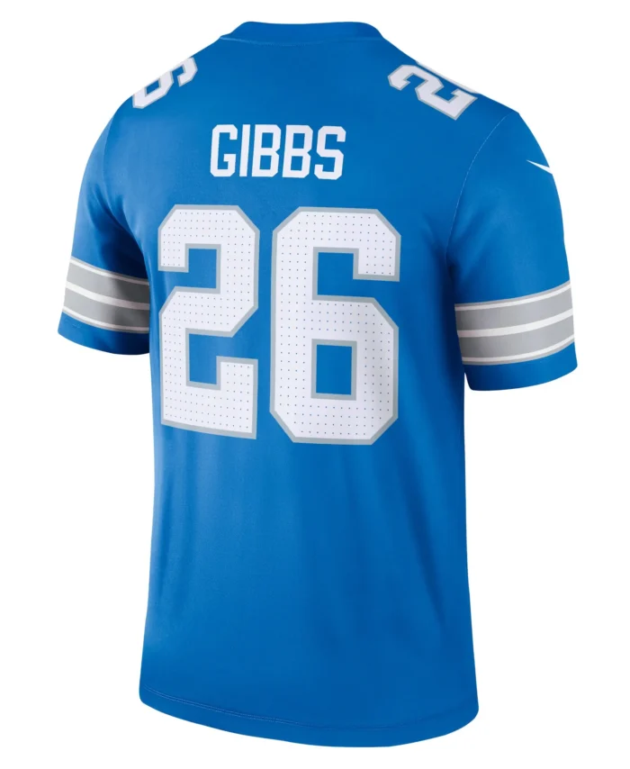 Jahmyr Gibbs Detroit Lions Team Legend Player Performance Top - Blue